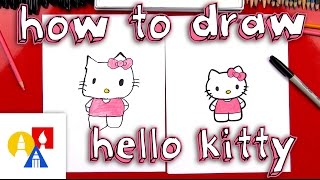 How To Draw Hello Kitty (New Lesson With Color)