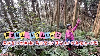 馬武督山新登山口|馬武督山西南峰｜馬武督山｜蓮包山｜外鳥嘴山，出水田林道O型[樂活玩童NO.166]2024/12/30