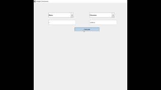 Java GUI Length Conversion