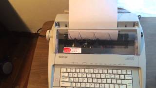 brother CORRECTRONIC GX-6750 Electronic Typewriter Self-Demo