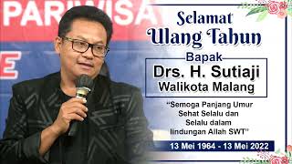 Selamat Ulang Tahun Ke-58 Walikota Malang Drs. H. Sutiaji