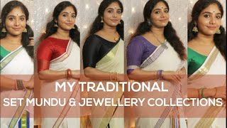 MY TRADITIONAL SET MUNDU \u0026 JEWELLERY COLLECTIONS |ഈ ഓണത്തിന് സെറ്റ് മുണ്ടിൽ സുന്ദരി ആയാലോ?EPISODE-2