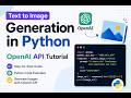 Build an AI Image Generator in Python (OpenAI DALL-E 3 API)