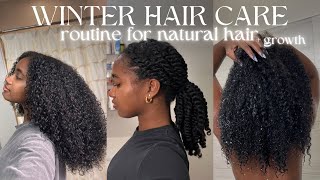 My 2025 Winter Hair Care Routine | For Hair Growth, Moisturized Curls, \u0026 Cold Weather Maintenance