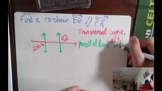 Proving Lines are Parallel with Angle Relationships (Converse)