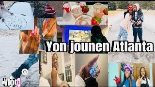 Vlog:yon jounen chill nan Atlanta/nèj nou pou premye fwa nan Georgia/Mwen deside bay Yussan…