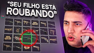 liguei para a família de um SCAMMER e contei que ele ESTAVA R0UBAND0 SKINS