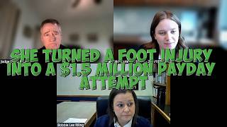 She Turned A Foot Injury Into A $1.5 MILLION Payday Attempt