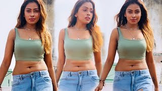 Sri Nikha Dazzling In Jeans And Tight Outfit