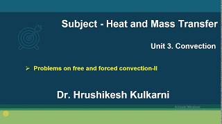 3 Convection part IV Problems on free and forced convection-II