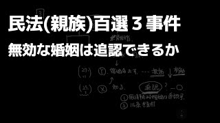 【親族法3】無効な婚姻は追認できるか（最判昭和47・7・25）