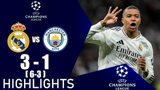 Real Madrid vs Manchester City 3-1 Résumé du Match | Ligue des Champions 2024/25