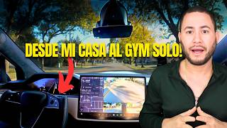 VOY AL GYM SIN TOCAR EL GUIA (TESLA FULL SELF DRIVING)