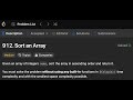 Sort an Array | Simple solution | LeetCode 912 | Golang | merge sort