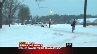 Cops swarm apartment complex looking for Ferris State shooter