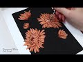 🌼 fall flowers gouache painting tutorial step by step chrysanthemums