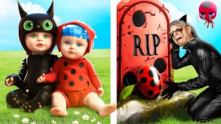 Ladybug and Cat Noir From Birth To Death