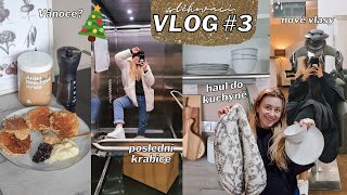 STĚHOVACÍ VLOG #3 ∼ haul věcí do kuchyně, nové vlasy, poslední gym \u0026 mám postel!