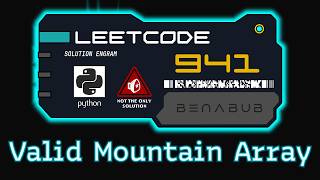 Valid Mountain Array — LeetCode #941 | Python Algorithm Visualization