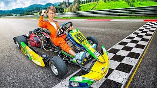 O NIKINHO DIRIGIU UM KART PROFISSIONAL NO AUTODROMO DE VERDADE