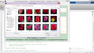 Content Based Image Retrieval using Image Processing Matlab Project