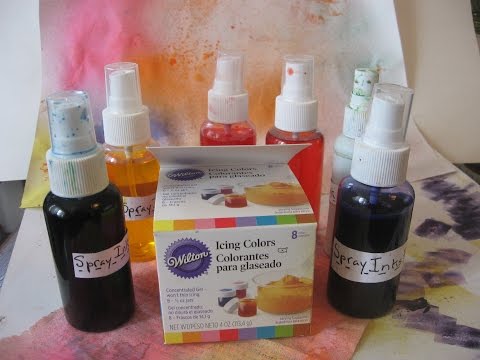 How to make DIY/ Homemade Spray inks(with Wilton Gel Food Coloring)Homemade Alcohol Inks/ How to make DIY/ Homemade Spray inks(with Wilton Gel Food Coloring)Homemade Alcohol Inks/