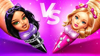 Barbie vs Bratz! Mình Làm Căn Phòng Bí Mật! Nhà Búp Bê Ngoài Đời Thực