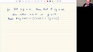 Proof By Contraposition (Example 1)