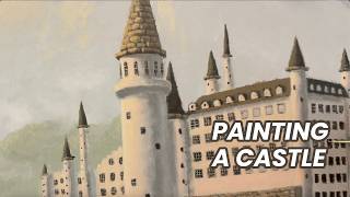 Painting a European Castle (acrylics)