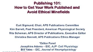 Publishing 101: How to Get Your Work Published and Avoid Ethical Minefields