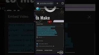 How To Embed YouTube Videos in HTML Tutorial #shorts