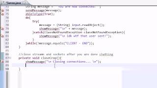 Intermediate Java Tutorial 44 Closing Down the Streams and Sockets YouTube
