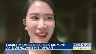 7.4-magnitude earthquake rocks Taiwan, family member shares fear felt in the moment