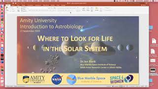 Class on Where to Look for Life in our Solar System by Dr Jen Blank