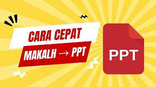 Merubah Makalah jadi PPT - Cara Membuat Power Point dengan AI | Belajar AI Untuk Pemula