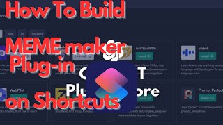 Meme Maker Plug-in Demo | ChaTGPT function call on iOS Shortcuts