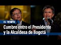 Cumbre entre el presidente Gustavo Petro y la alcaldesa de Bogotá Claudia López | El Tiempo