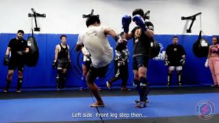 Muay Thai living legend - Lerdsila at STRIKING 101 MIXED MARTIAL ARTS.  Drill #2