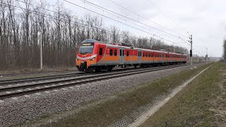 EN57ALd-2234 jako REGIO z Lublina Gł. do Dęblina,przejeżdża obok lubelskiego Starego Gaju 18.04.2021