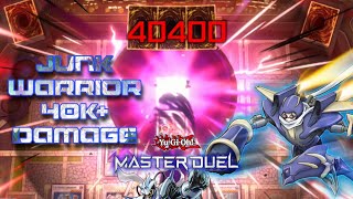 Junk Warrior 40k+ damage | Yu-Gi-Oh! Master Duel