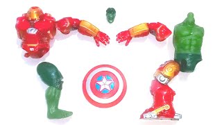 WAAOOW SERUNYA..!! MERAKIT AVENGERS SUPERHERO TOYS.. HULK SMASH VS HULK BUSTER...