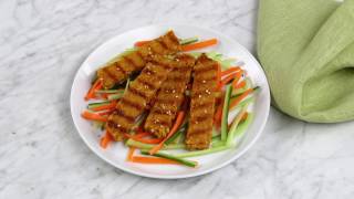 Grilled Orange Ginger Tempeh