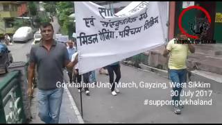 Gorkhaland Unity March in Gayzing