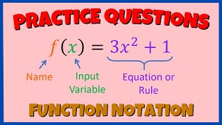 Function Notation Practice (Grade 10, 11, 12)