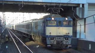 【大宮出場小田急4000系】EF64-1032号機＋小田急4000系4060F通過