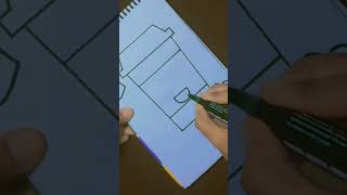 How to Draw Cute coffee pot.Easy Drawing for kids.#viral #shorts #short #youtubeshorts #trending