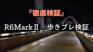 R6MarkⅡジンバル歩き　ブレ検証