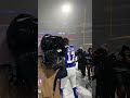 josh allen and sean mcdermott make snow angels after winning the afc east shorts billsmafia