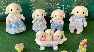 Flora Lop Rabbit Family Unboxing- Sylvanian Families, Calico Critters #sylvanianfamilies