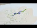 august watercolour word art gladioli tutorial